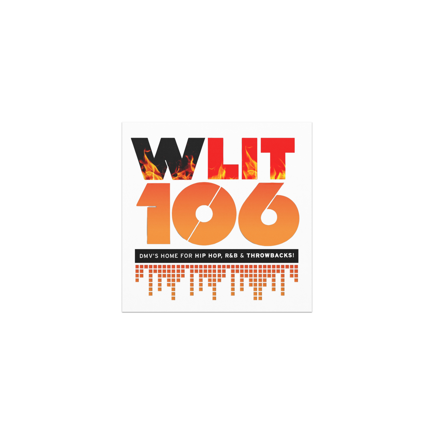 WLIT 106 Radio Car Magnet 5x5