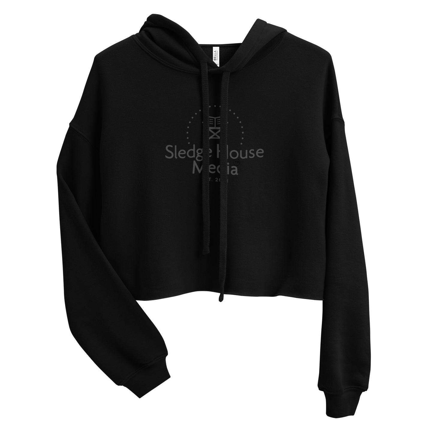 "The OG" Sledge House Media Women's Cropped Hoodie Noir