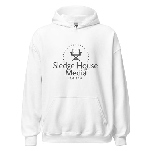 Sledge House Media Cozy Everyday White or Pink Unisex Hoodie