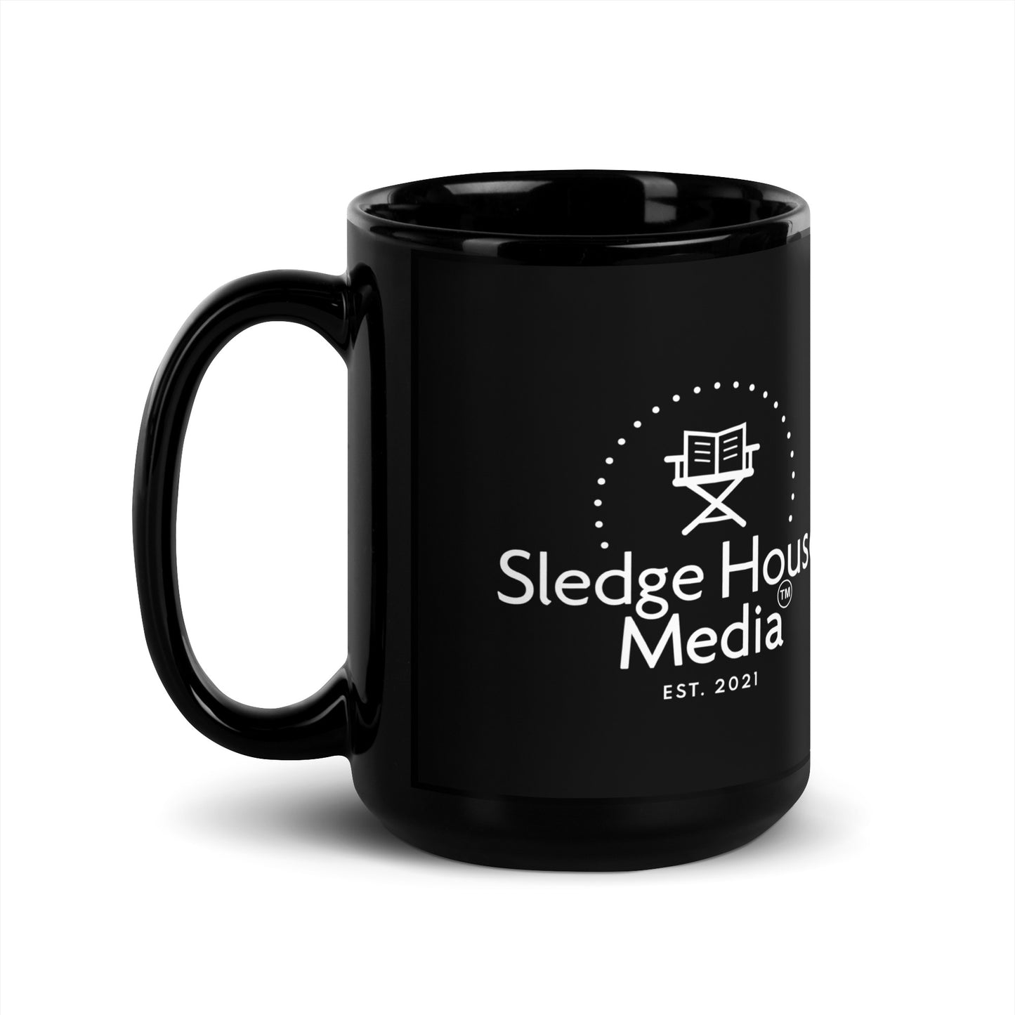 Sledge House Media Tasse noire brillante