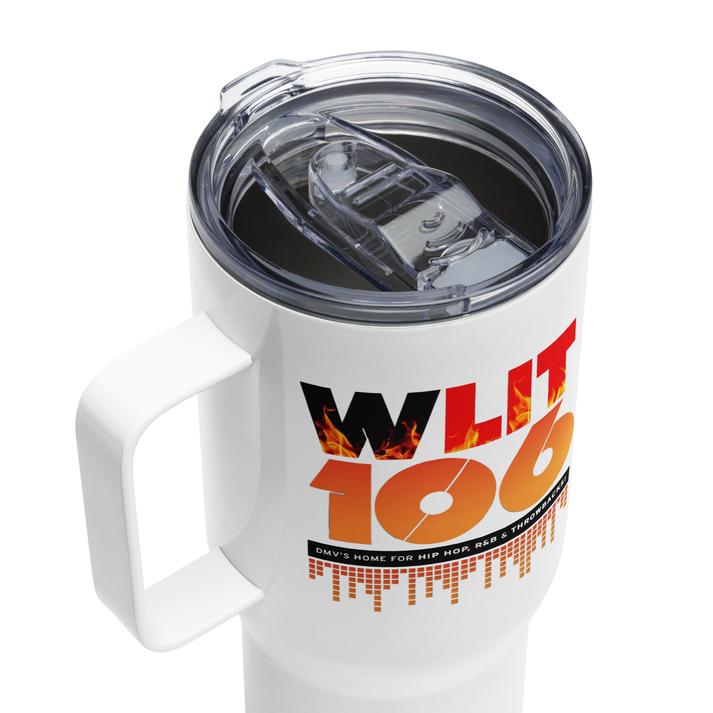 WLIT 106 25 oz Travel Mug with a Handle