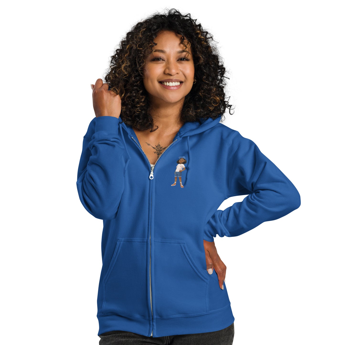 A Day at Shea Adult Unisex Zip Graphic Hoodie